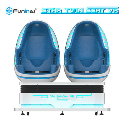 ISO9001 1 مقعد 9D VR البيض سينما 360 محاكي الحركة لمدة 4+ سنة