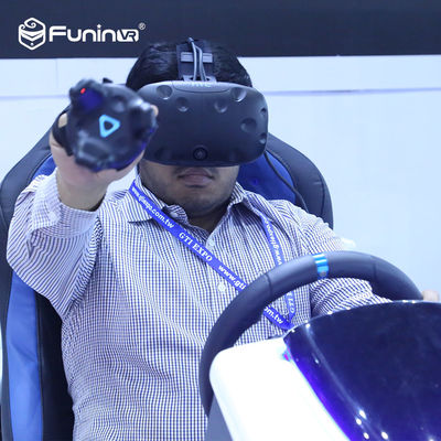 220V أطفال / أطفال 9D VR محاكي VR سباق الكارتينغ سيارة 360 درجة