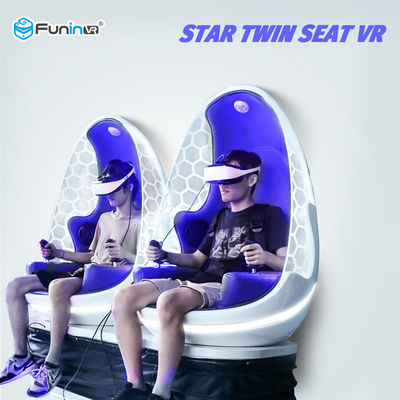 2 اللاعبين 9D VR محاكي 360 درجة الرياح تهب ، الساق الاجتياح لمدة 4+ سنة