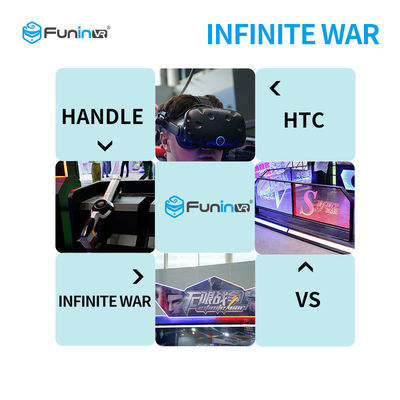 2 اللاعبين 9D VR إطلاق النار محاكي مع سماعة HTC فيف منتصف العمر