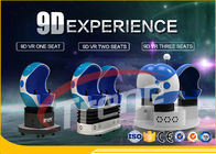 2 لاعب الرول كوستر آلة البيض 9D الواقع الافتراضي سينما مع 360 درجة السينمائي