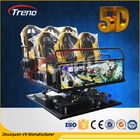 6 دوف سنو الواقع الافتراضي 5D معدات السينما مع الهيدروليكية / منصة الكهربائية