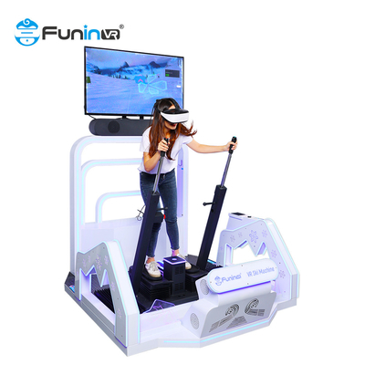 متنزه تفاعلي داخلي 9D Vr Game Machine Virtual Reality Ski Simulator