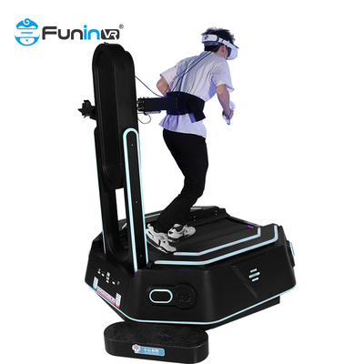 متنزه تفاعلي للرماية Vr Standing Platform 9D Virtual Reality Treadmill