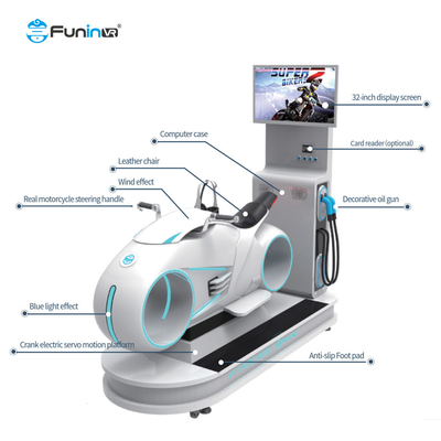 9D VR Racing Moto Simulator مع 4.8 كيلوواط من الطاقة و 92 لعبة مختلفة