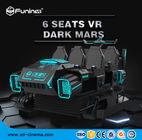 6 مقاعد الواقع الافتراضي 9D محاكي الطيران مع عودة الاهتزاز 4200 * 3670 * 2350mm