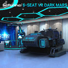 6 مقاعد الواقع الافتراضي 9D محاكي الطيران مع عودة الاهتزاز 4200 * 3670 * 2350mm