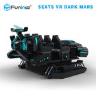 6 مقاعد VR الظلام المريخ 9D VR محاكي مع منصة الكهربائية 1 سنة الضمان