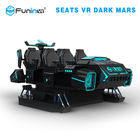 6 مقاعد VR الظلام المريخ 9D VR محاكي مع منصة الكهربائية 1 سنة الضمان