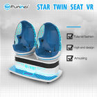 2 مقاعد 9D الواقع الافتراضي سينما مع EGG كرسي الساق الاجتياح تأثير