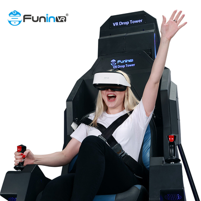 9D الواقع الافتراضي VR Drop Tower Steel Metal 9D Machine 9D VR Simulator
