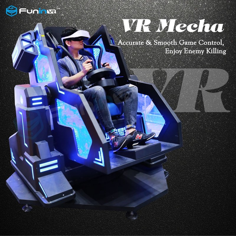 السيطرة على المقود الحقيقي ميكا الشعور 9D محاكاة الواقع الافتراضي في حديقة اللعبة