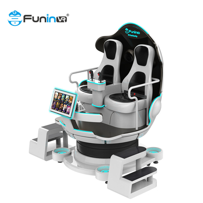 معدات متعددة اللاعبين 9D Virtual Reality Simulator Cinema 2 Player VR Egg Chair