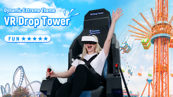 الترفيه مع برج VR 9D VR Simulator 360° الحركات متعددة اللاعبين