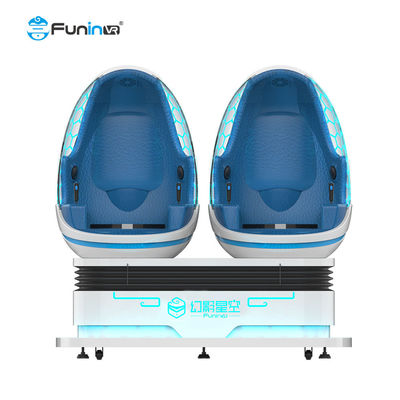 1 مقعد 2 مقاعد 3 مقاعد 9D VR محاكي / 360 درجة تدوير VR Egg Chair لمدينة الملاهي