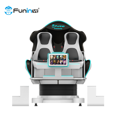 9D vr آلة 3D سماعات نظارات 9d سينما الواقع الافتراضي محاكاة 2 لاعبين VR معدات الألعاب vr البيض كرسي للبيع