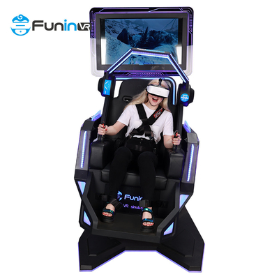 مجنون مثير 360 درجة VR محاكي Rotation Flight 9D VR Simulator for Roller Coaster